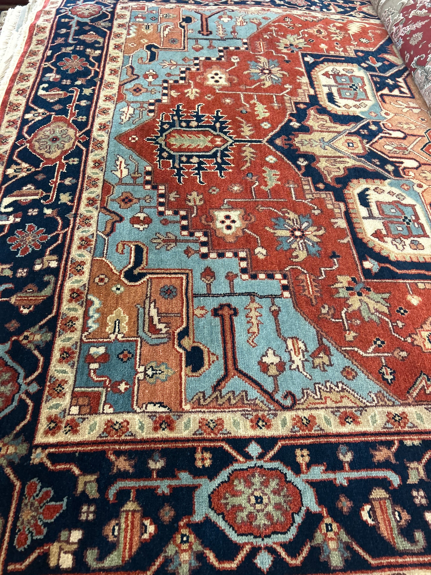 Indian Heriz - 7.10x9.10 - 5988