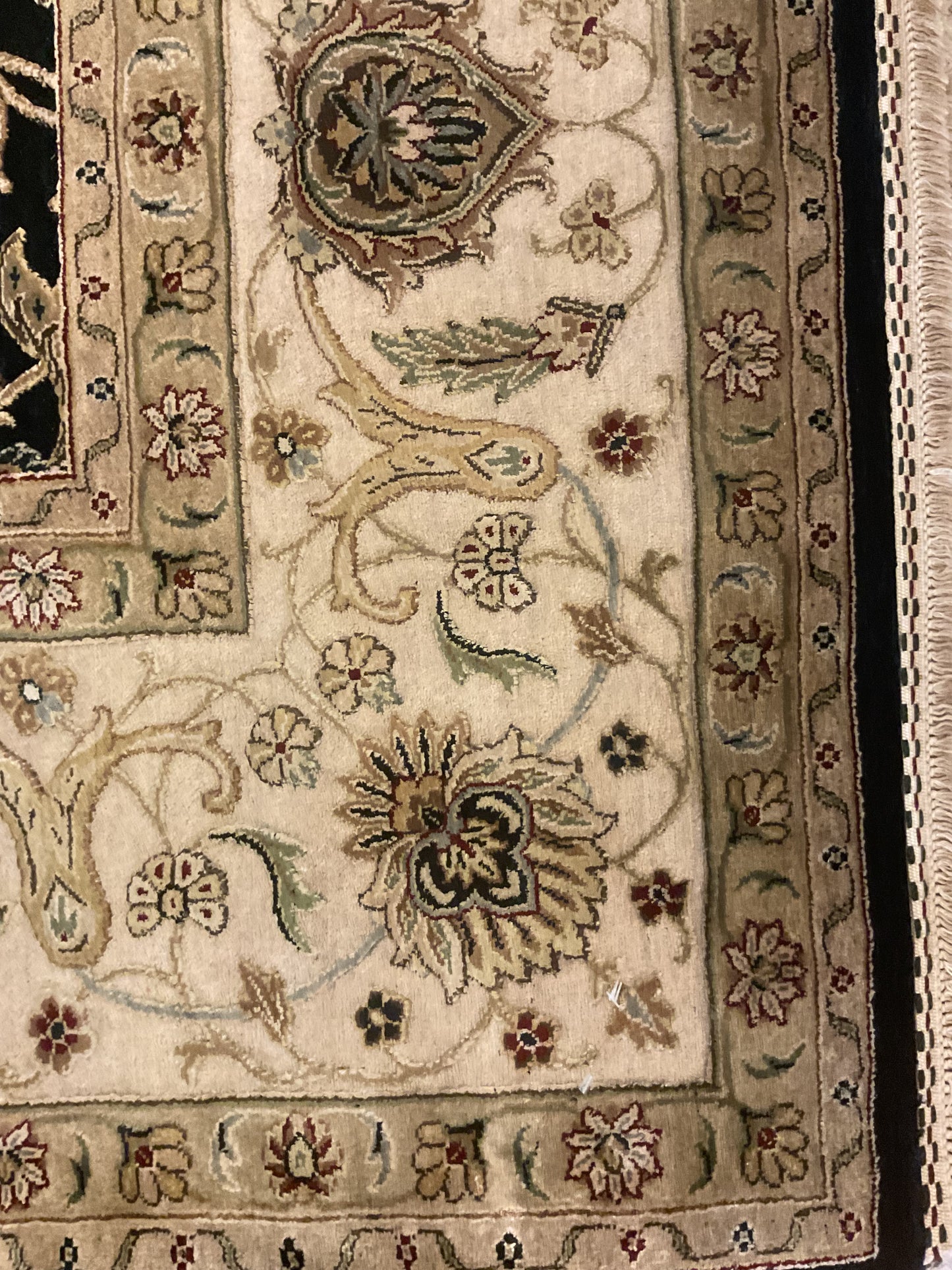 Indian Agra Jaipur W/silk - 8.8x11.6 - P6013