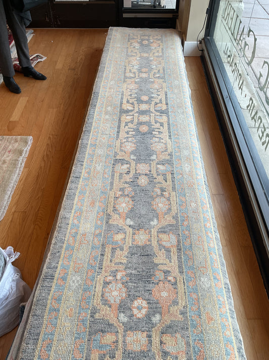 Turkish Oushak - 2.11x12.4 - 49