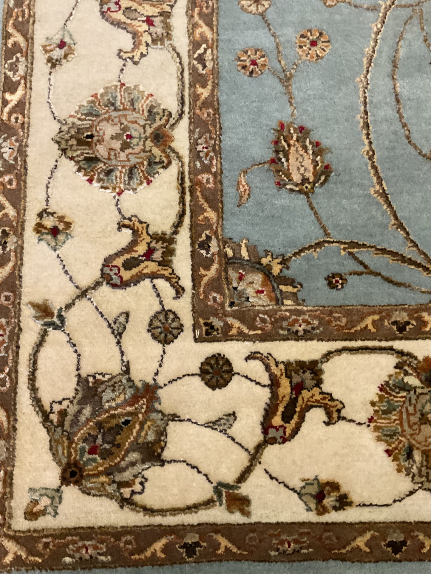 Indian Agra Jaipur W/silk - 5.10x9.1 - P6288