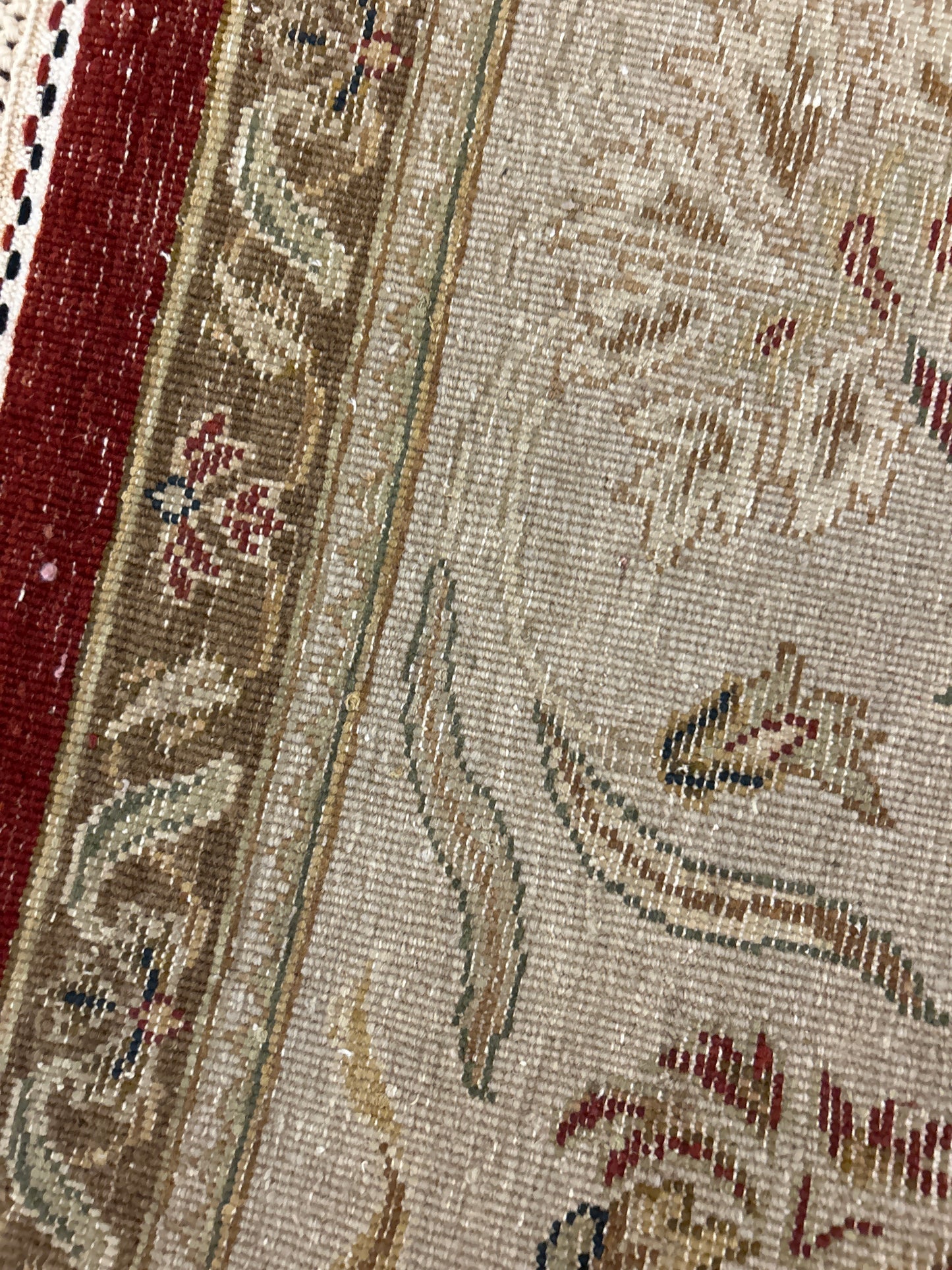 Indian Agra Jaipur W/silk - 7.11x10.1 - P6026
