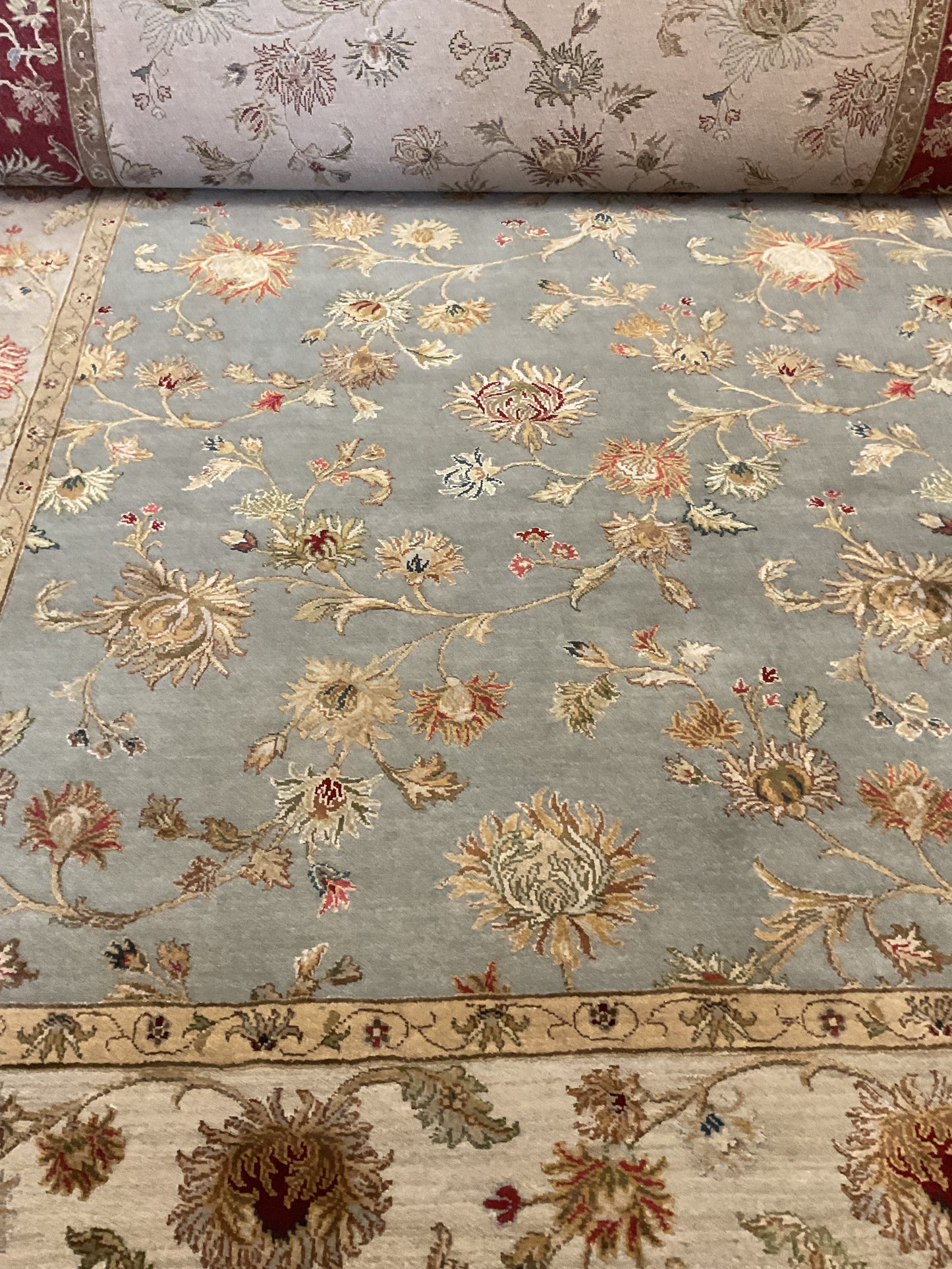Indian Agra Jaipur W/silk - 6.6x9.10 - P6078