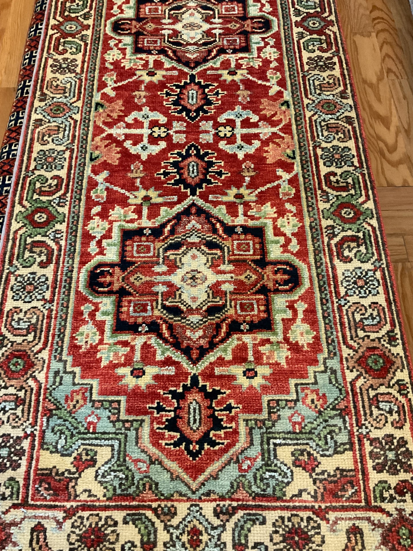 Indian Heriz - 2.6x8.0 - 64253