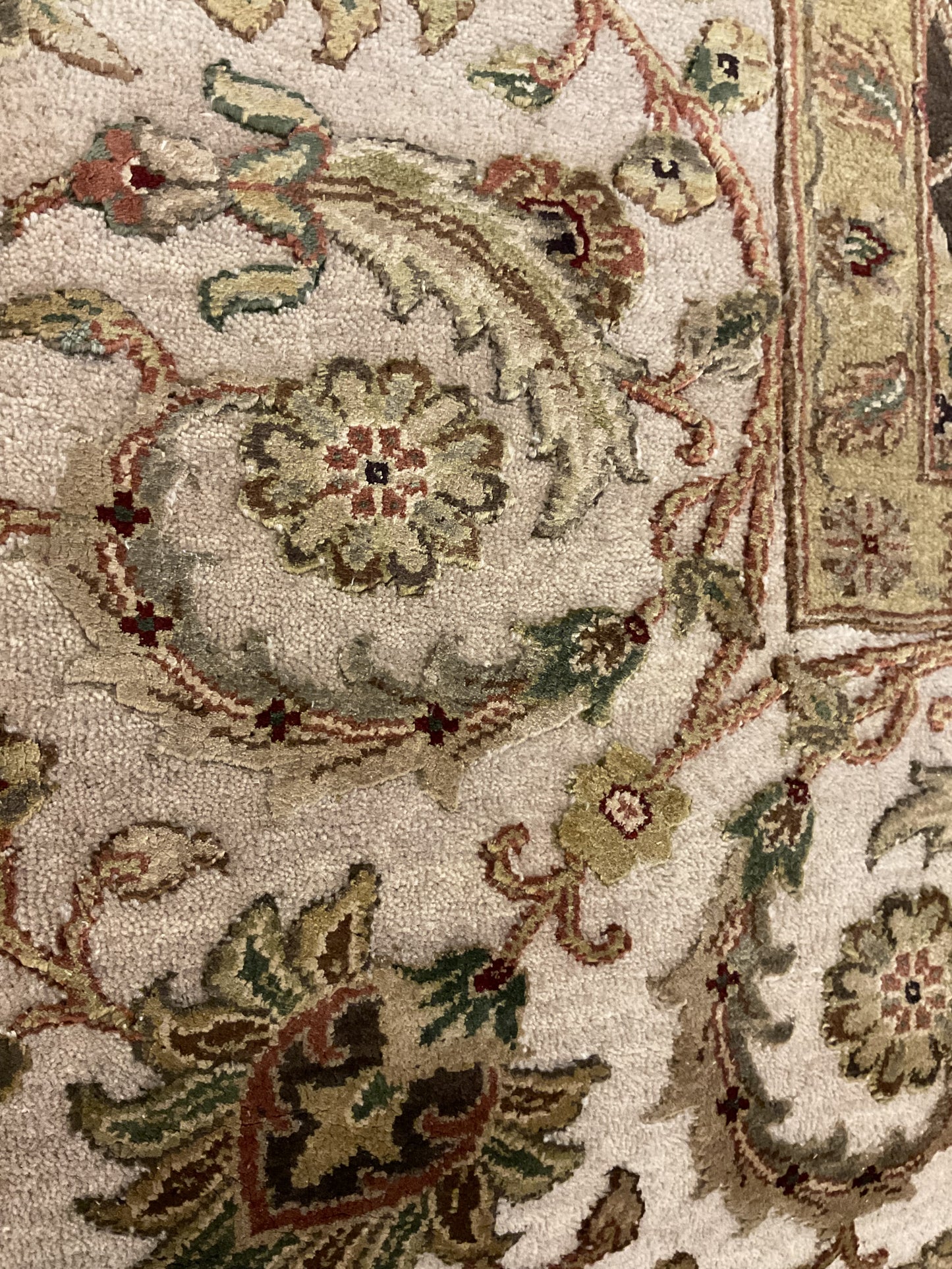 Indian Agra Jaipur W/silk - 7.11x9.9 - 69234