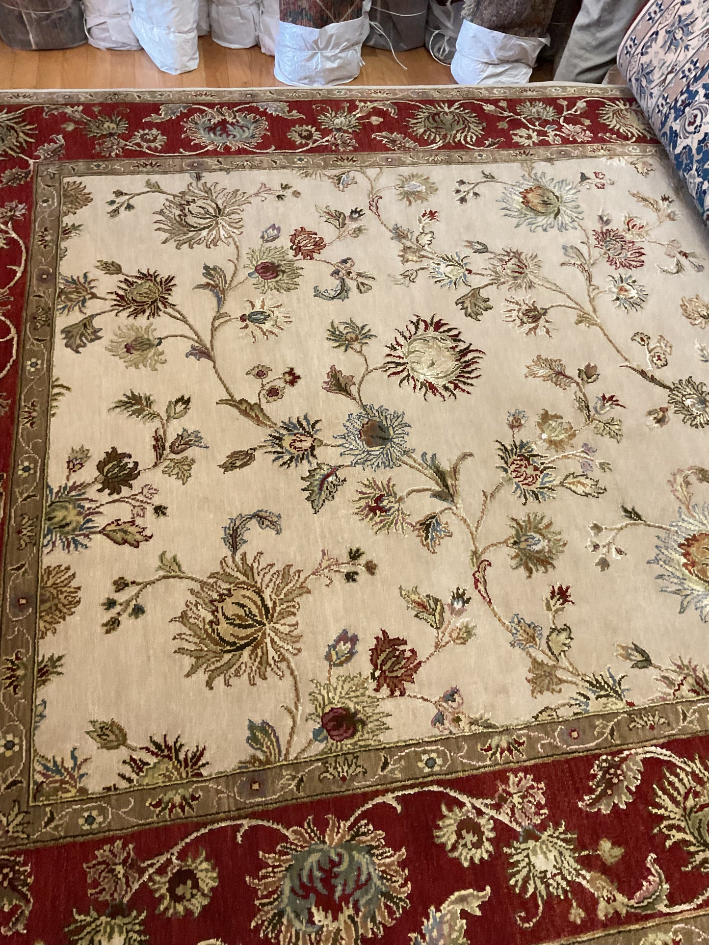 Indian Agra Jaipur W/silk - 6.0x9.0 - P6077