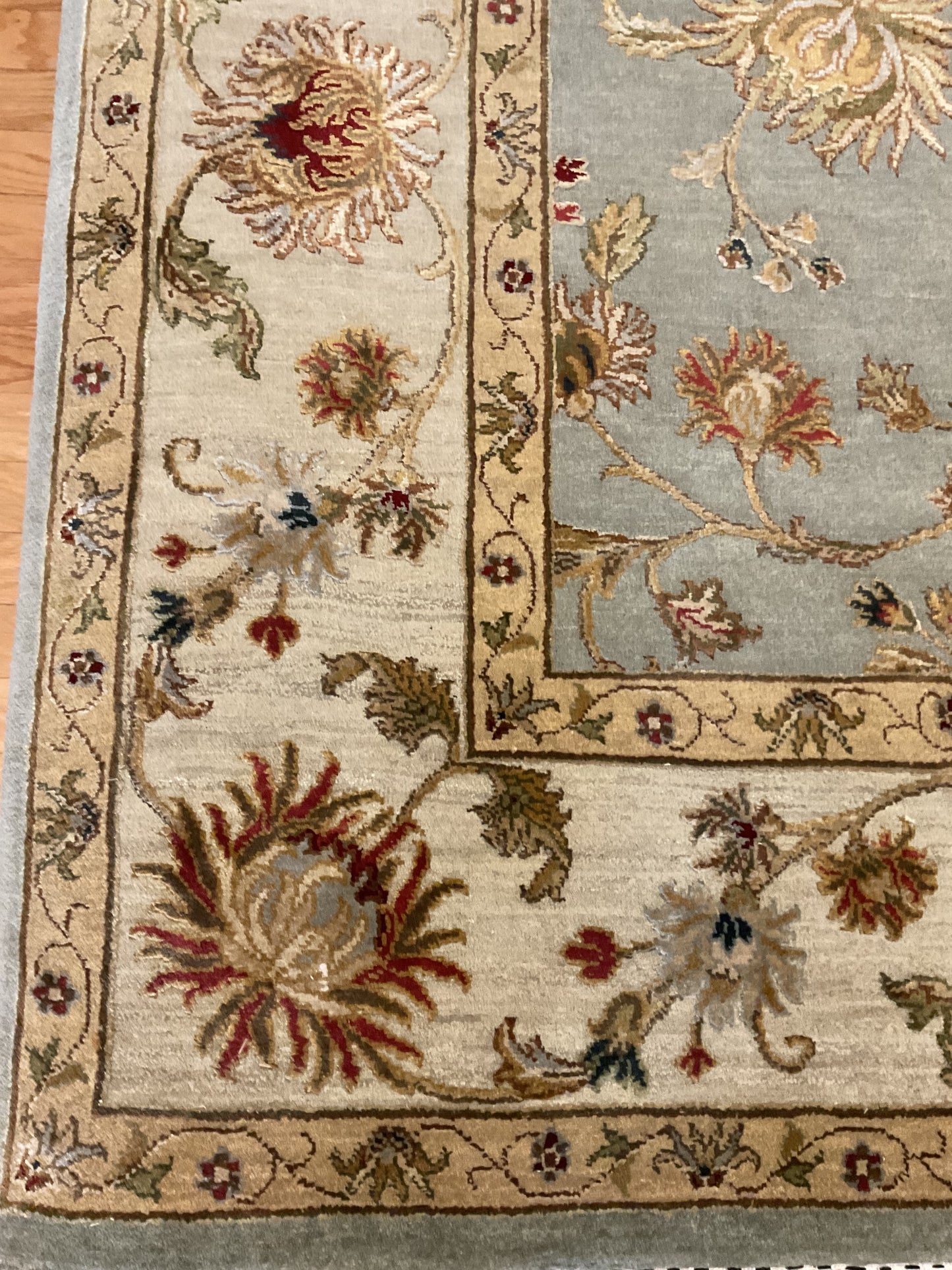Indian Agra Jaipur W/silk - 6.6x9.10 - P6078