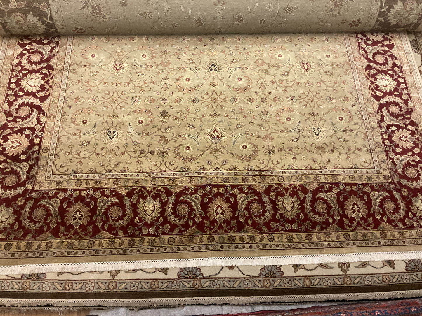 Indian Agra Jaipur W/silk - 8.9x11.10 - 25798