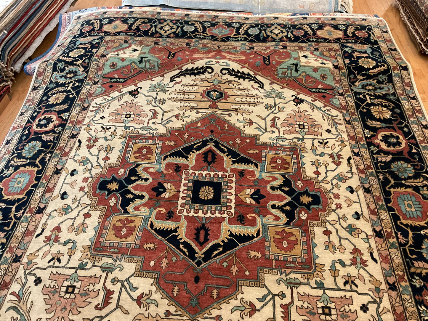 Indian Heriz Serapi - 8.9x11.11 - 5926
