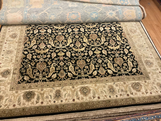 Indian Agra Jaipur W/silk - 8.8x11.6 - P6013