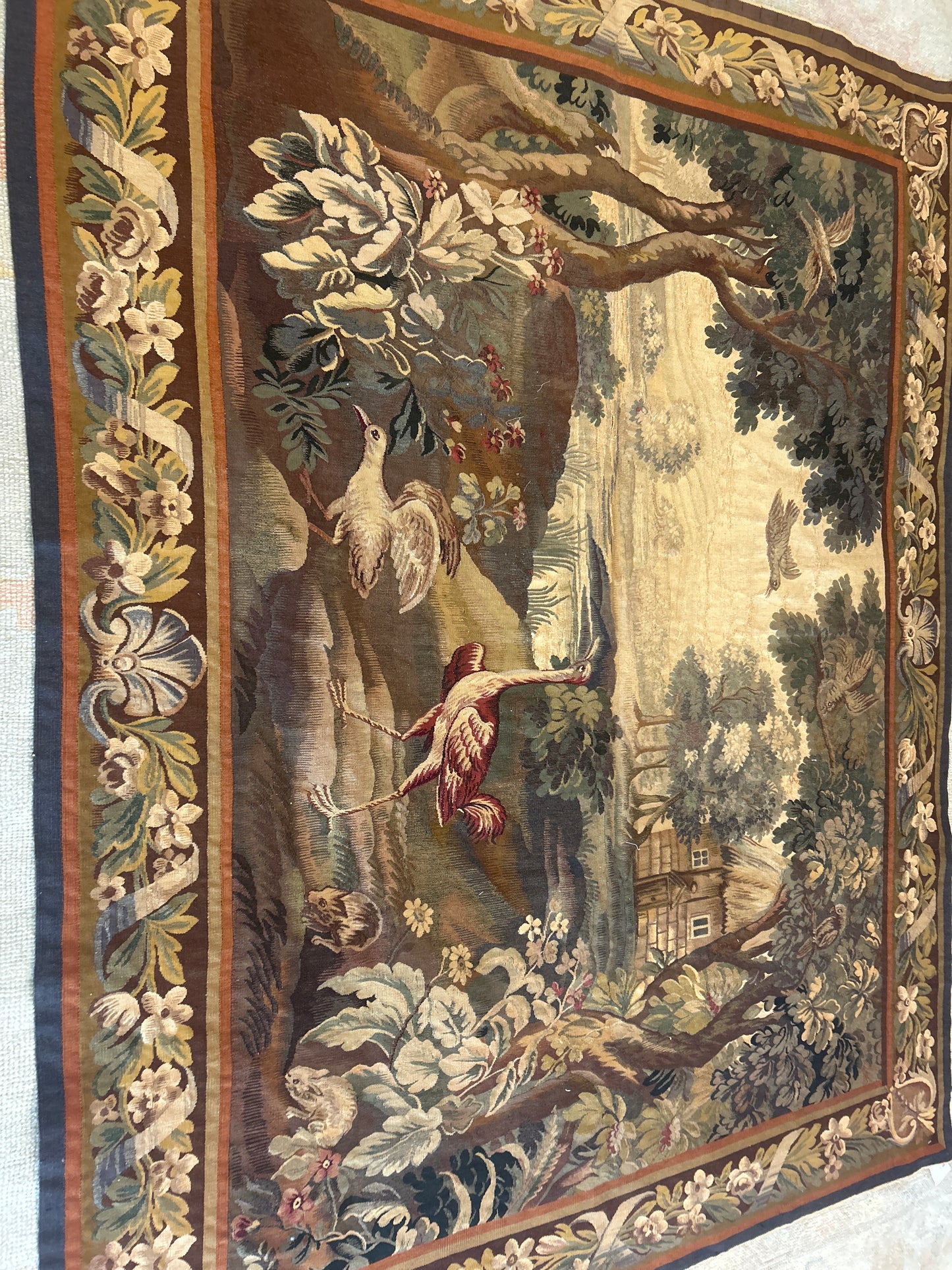 French Aubusson Tapistry - 7.7x6.1 - 446893