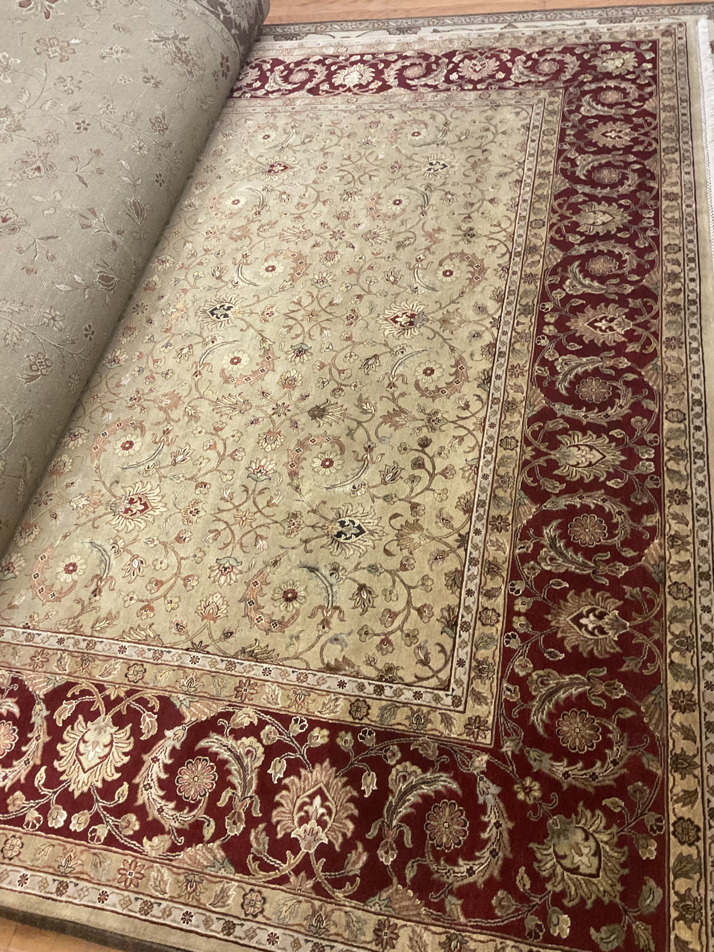 Indian Agra Jaipur W/silk - 8.9x11.10 - 25798