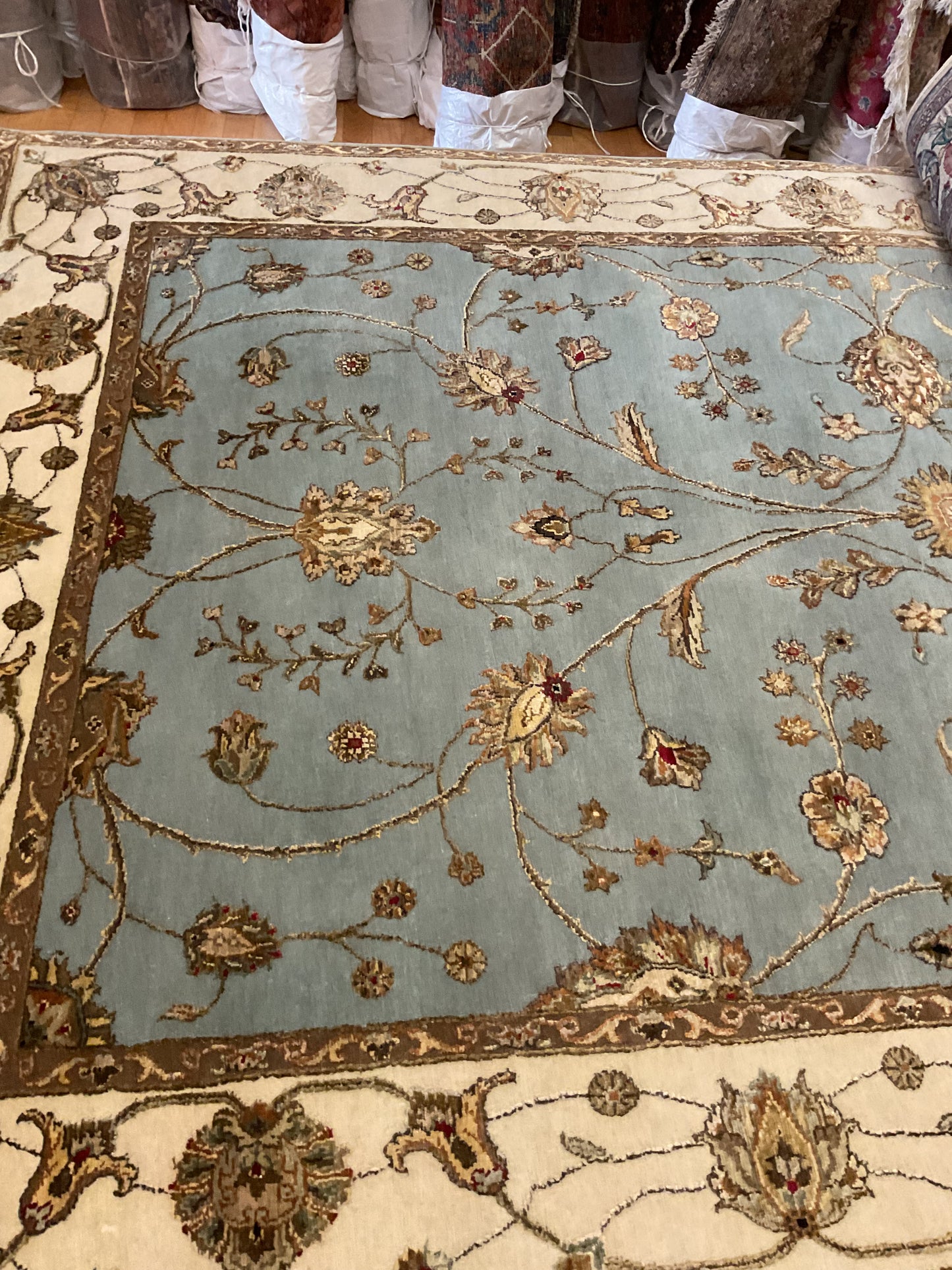 Indian Agra Jaipur W/silk - 5.10x9.1 - P6288