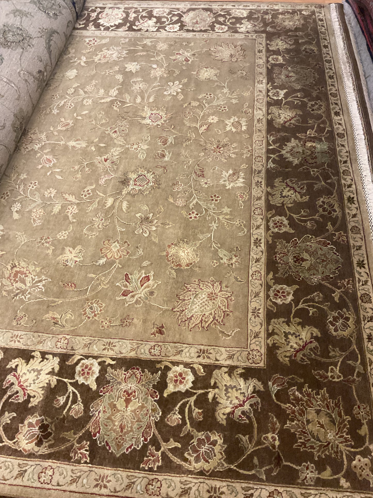 Indian Agra Jaipur W/silk - 8.11x12.2 - 75079