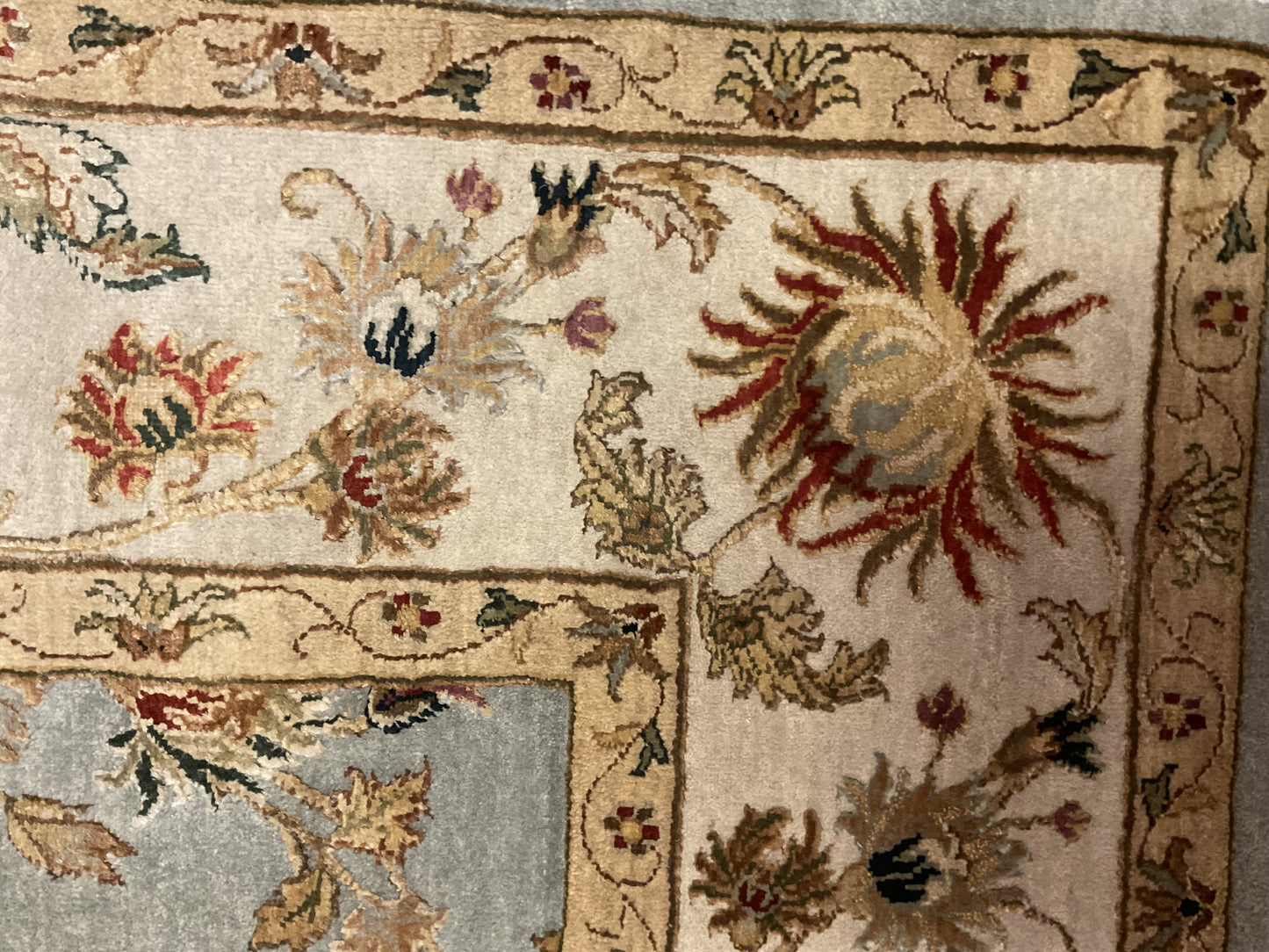 Indian Agra Jaipur W/silk - 5.11x9.0 - 155566