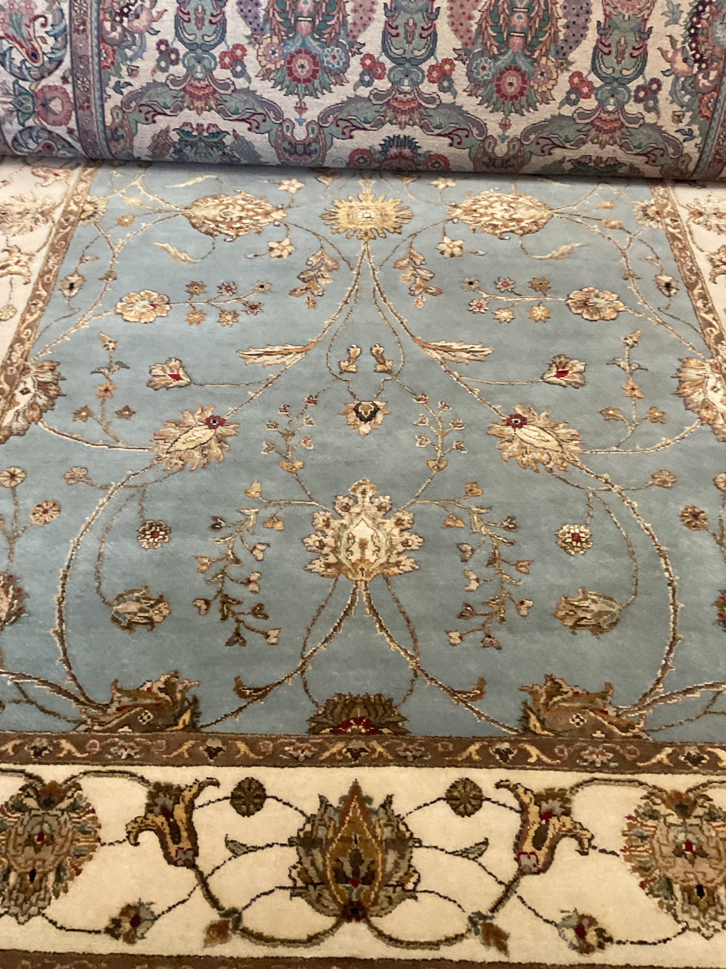 Indian Agra Jaipur W/silk - 5.10x9.1 - P6288