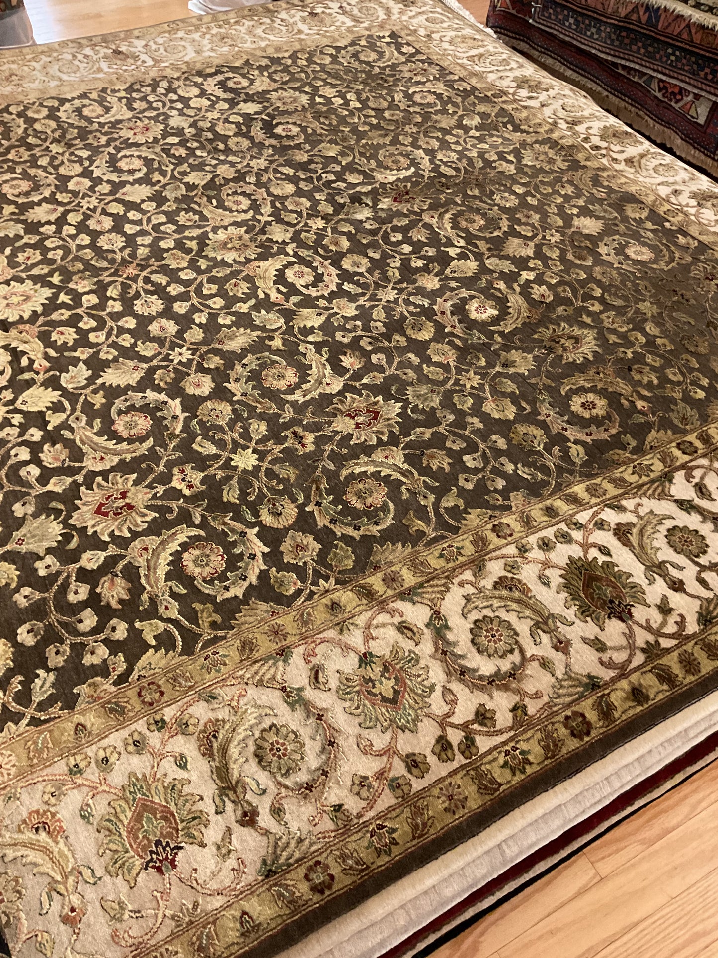 Indian Agra Jaipur W/silk - 7.11x9.9 - 69234