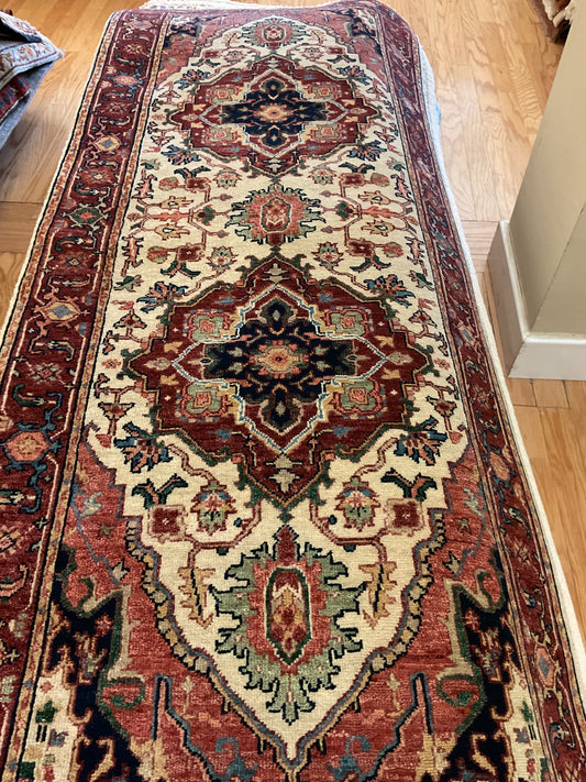 Indian Heriz Serapi - 2.6x6.2 - 1143