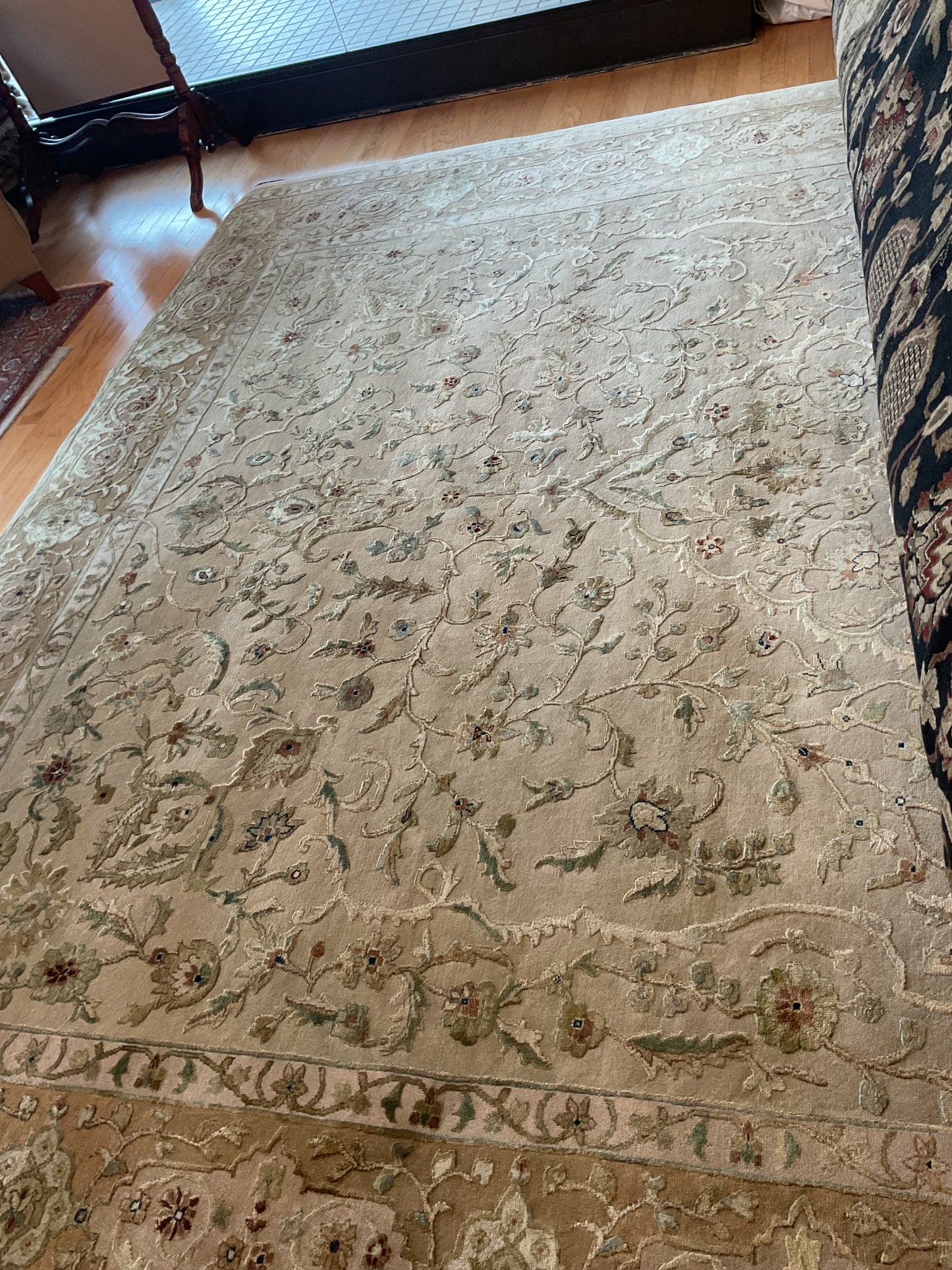 Indian Agra Jaipur W/silk - 10.3x13.11 - P6305