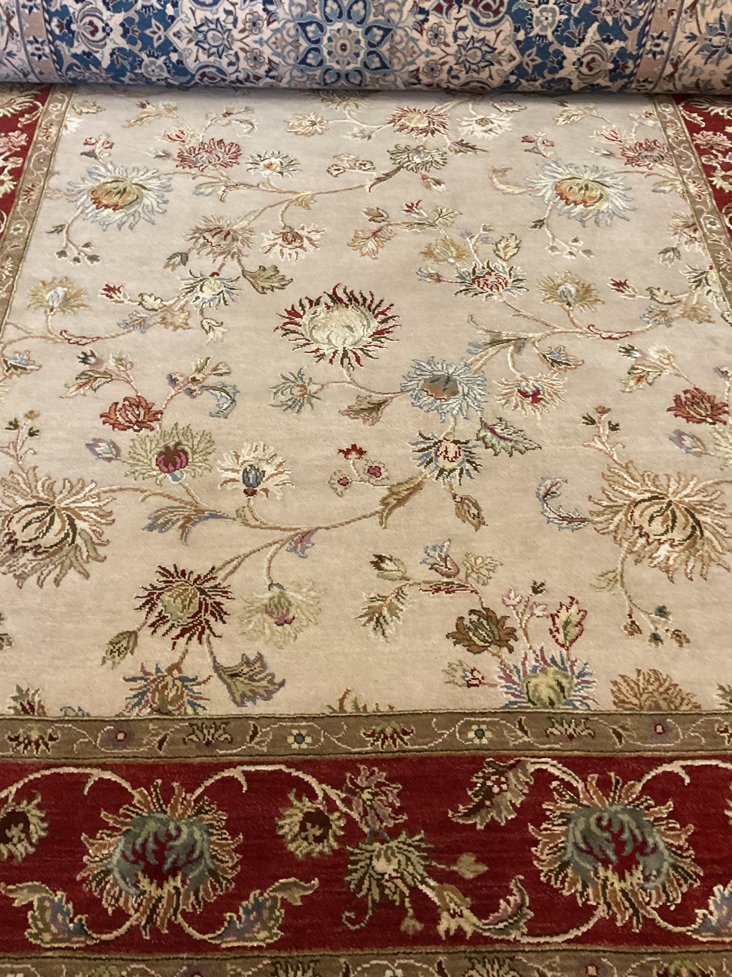 Indian Agra Jaipur W/silk - 6.0x9.0 - P6077