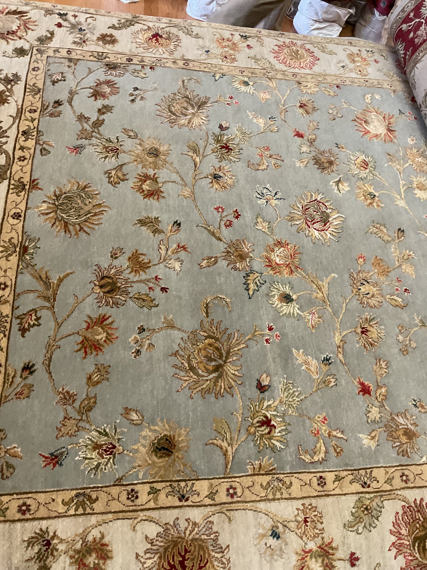Indian Agra Jaipur W/silk - 6.6x9.10 - P6078