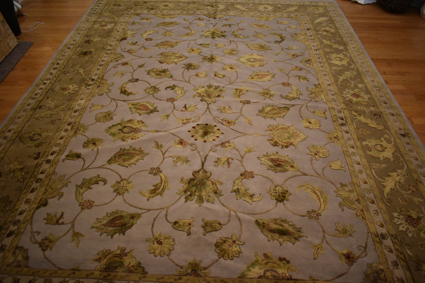 Indian Agra Jaipur W/silk - 9.7x14.0 - P6301