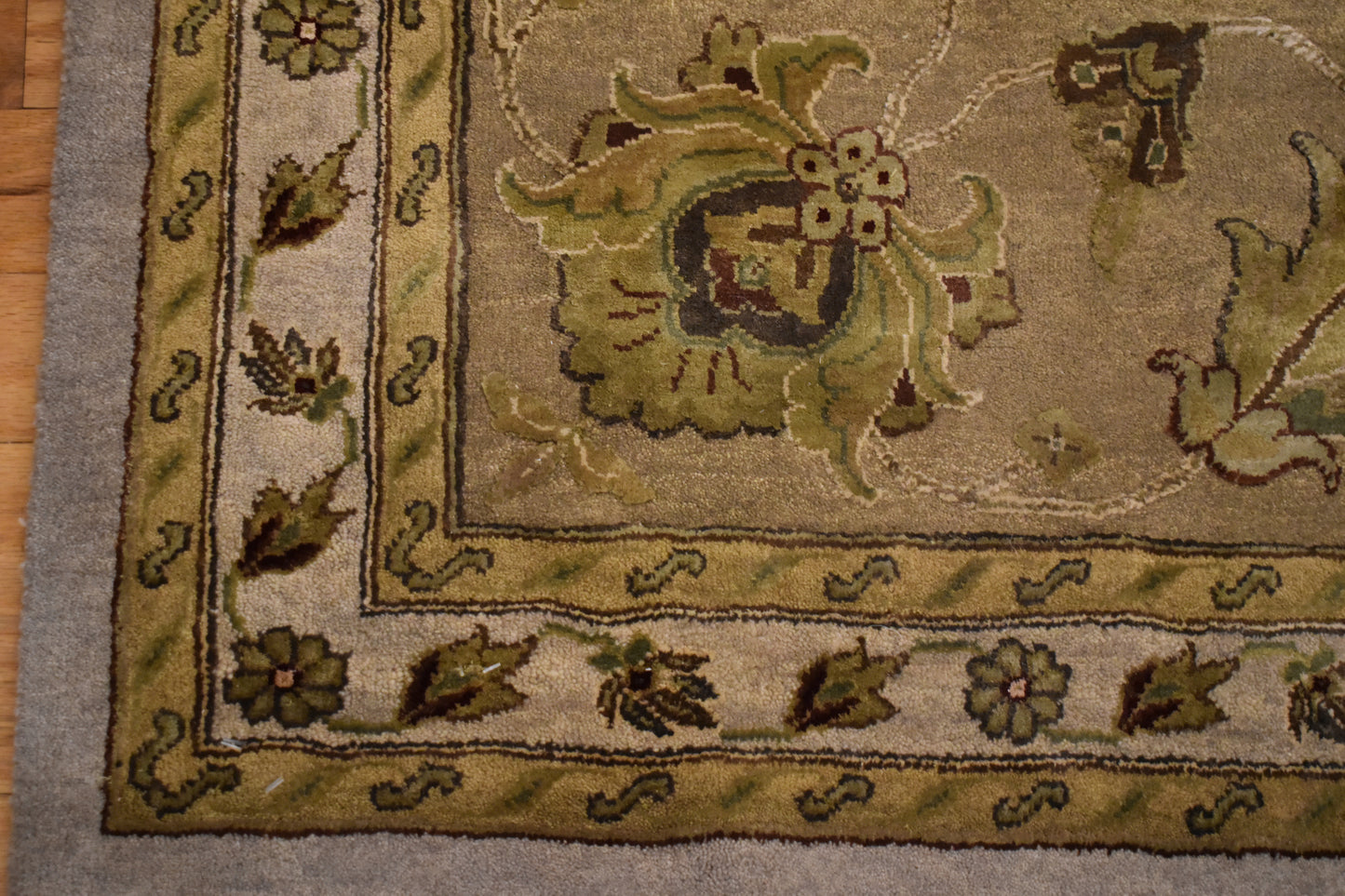 Indian Agra Jaipur W/silk - 9.7x14.0 - P6301