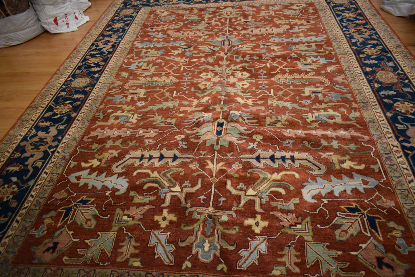 Indian Heriz Serapi - 9.11x13.10 - vpl368