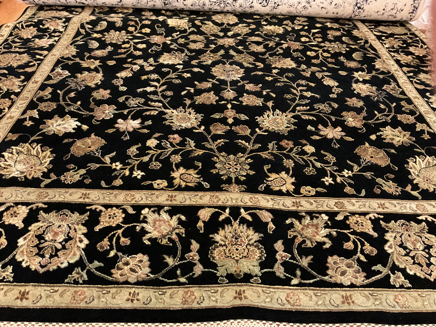 Indian Agra Jaipur W/silk - 7.11x9.10 - P6037