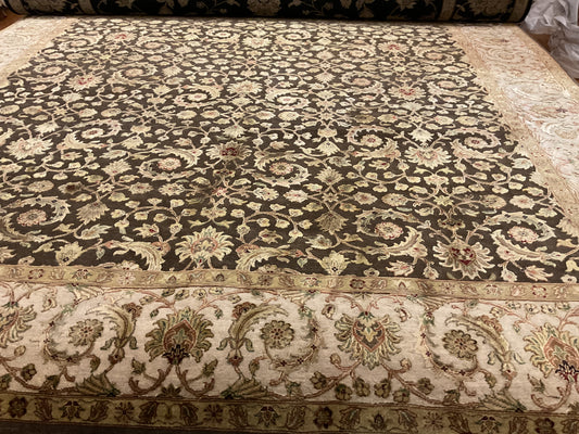 Indian Agra Jaipur W/silk - 7.11x9.9 - 69234