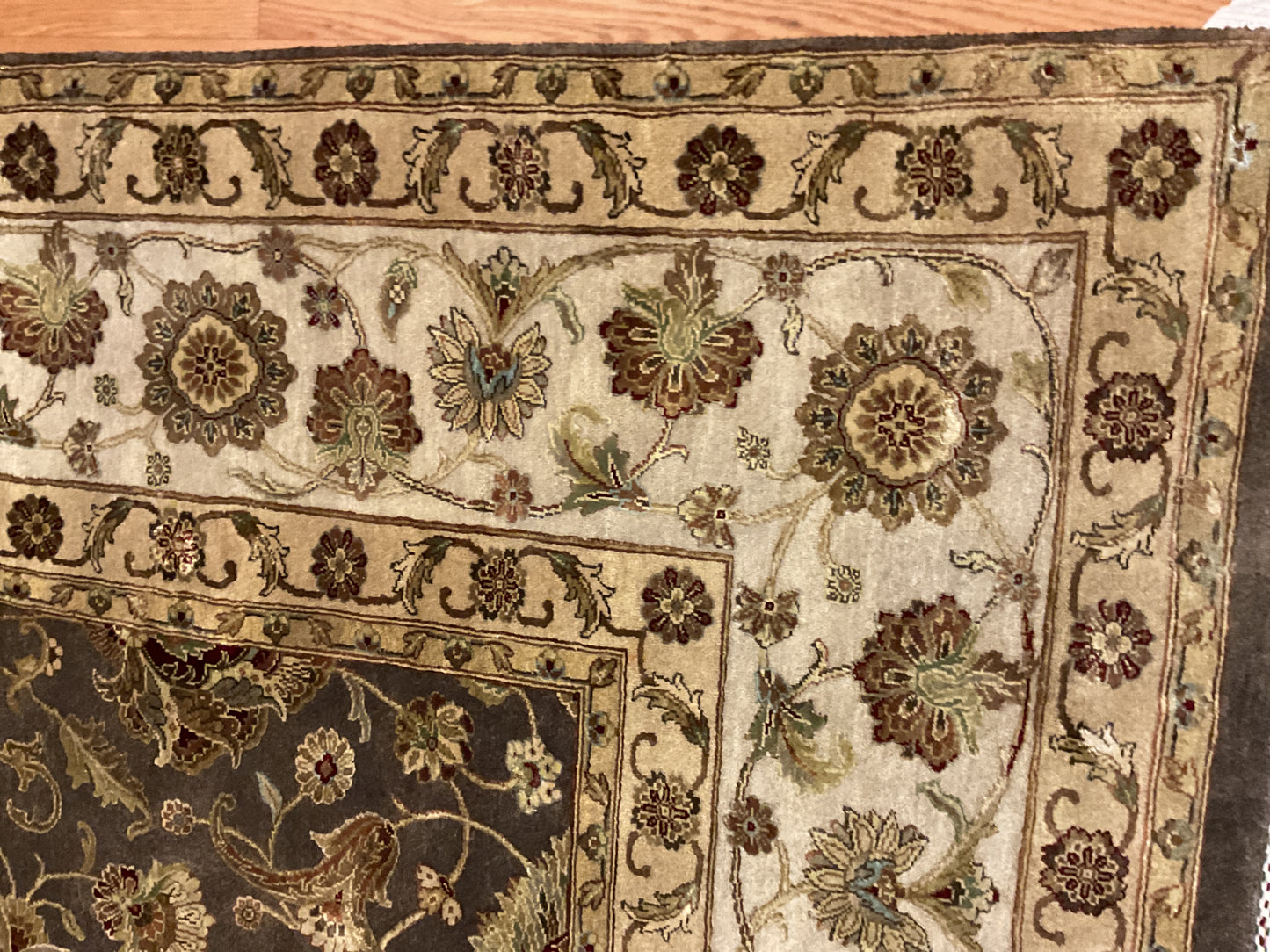 Indian Agra Jaipur W/silk - 8.7x11.7 - P6005