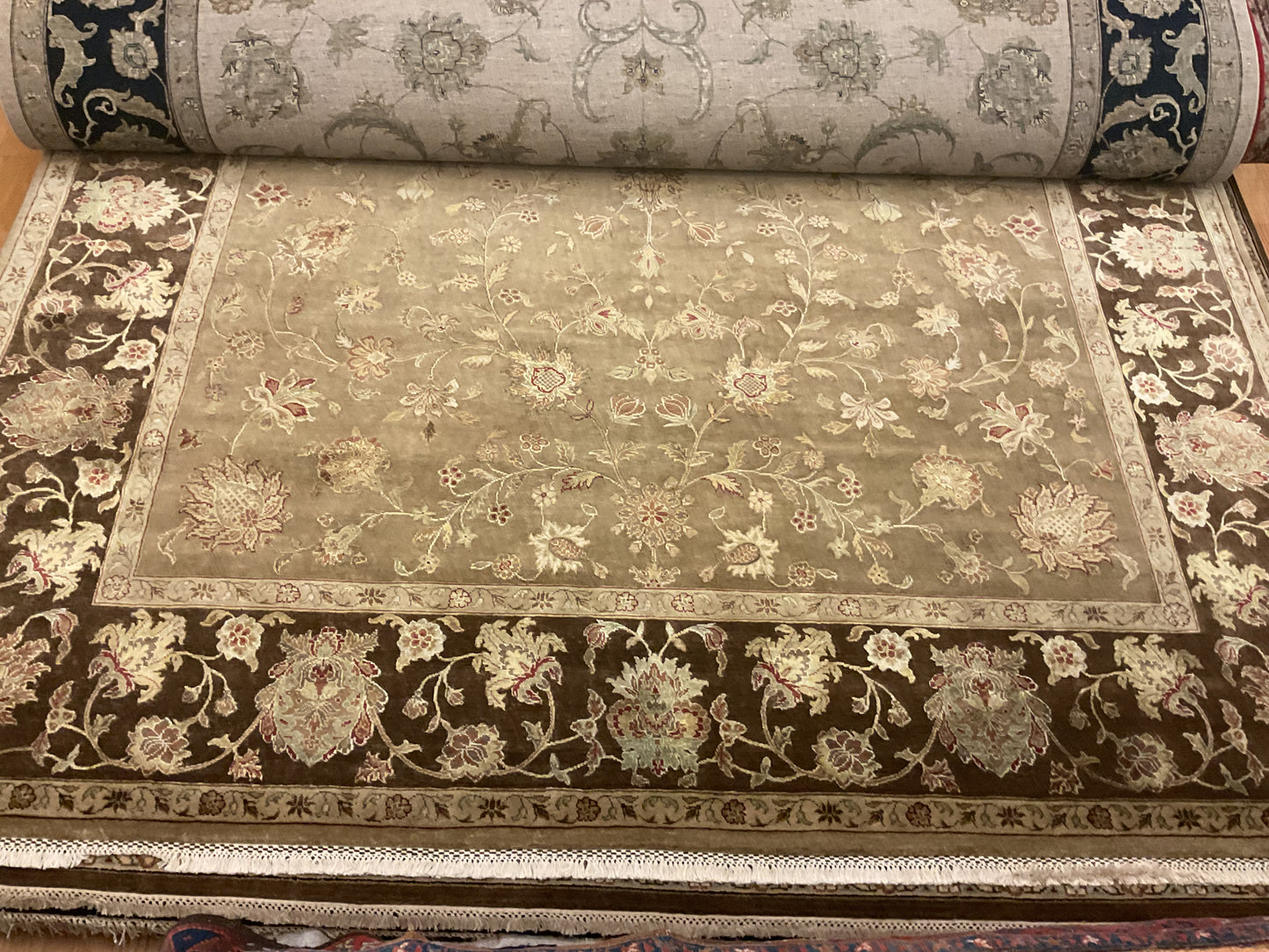 Indian Agra Jaipur W/silk - 8.11x12.2 - 75079