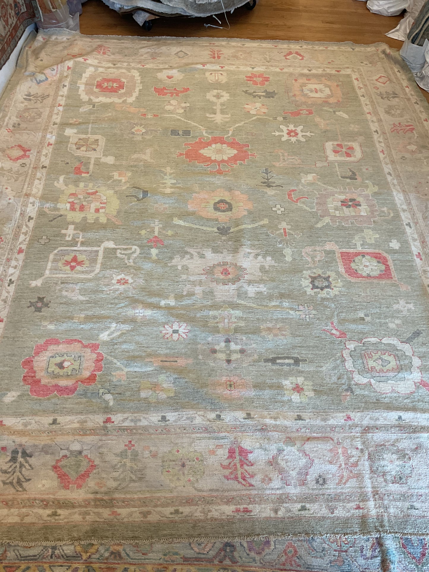 Afghan Oushak - 12.1x14.4 - 74386