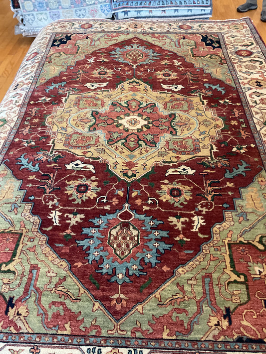 Indian Heriz Serapi - 6.0x8.8 - 136541