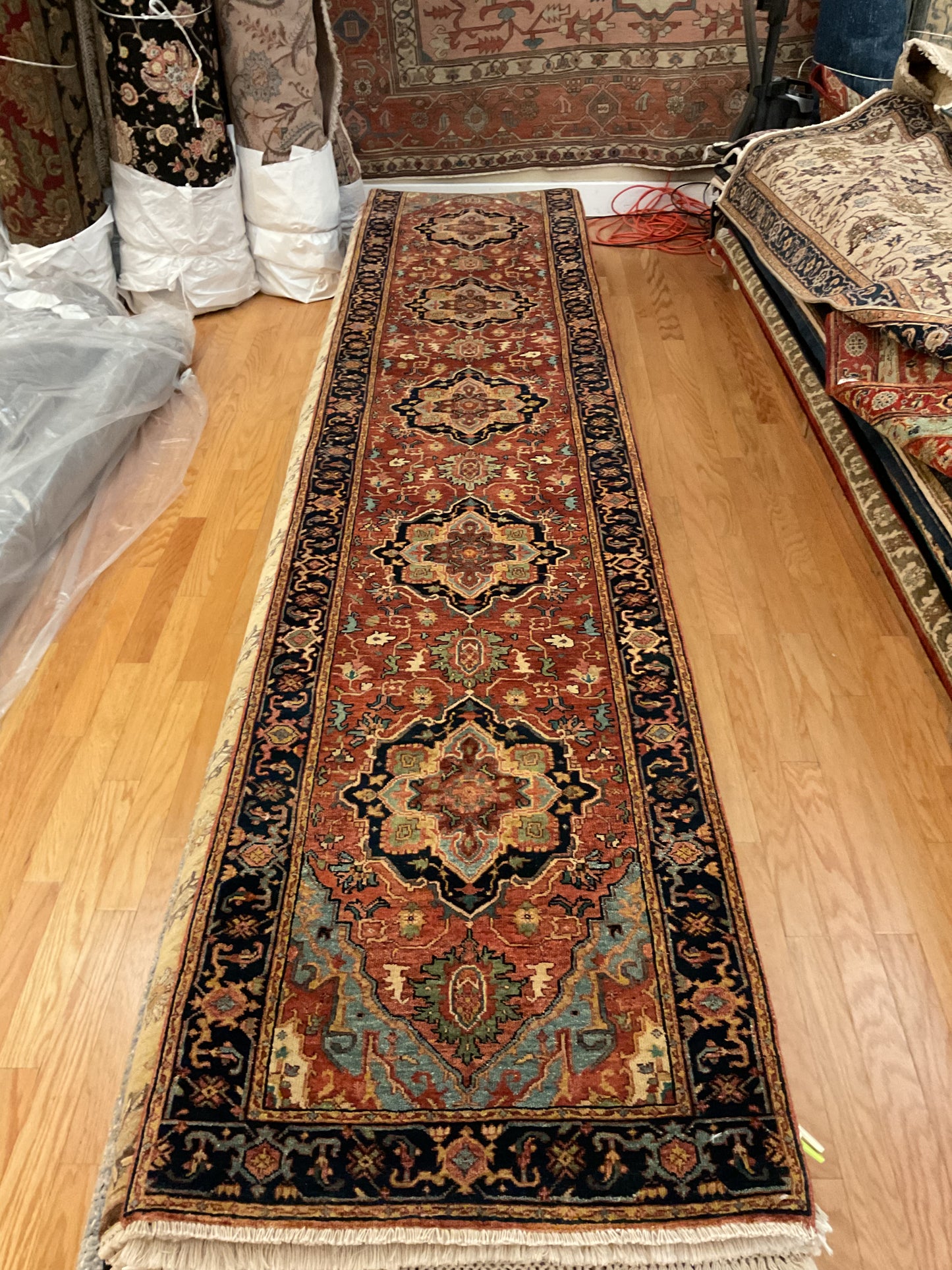 Indian Heriz Serapi - 2.6x12.0 - 58080