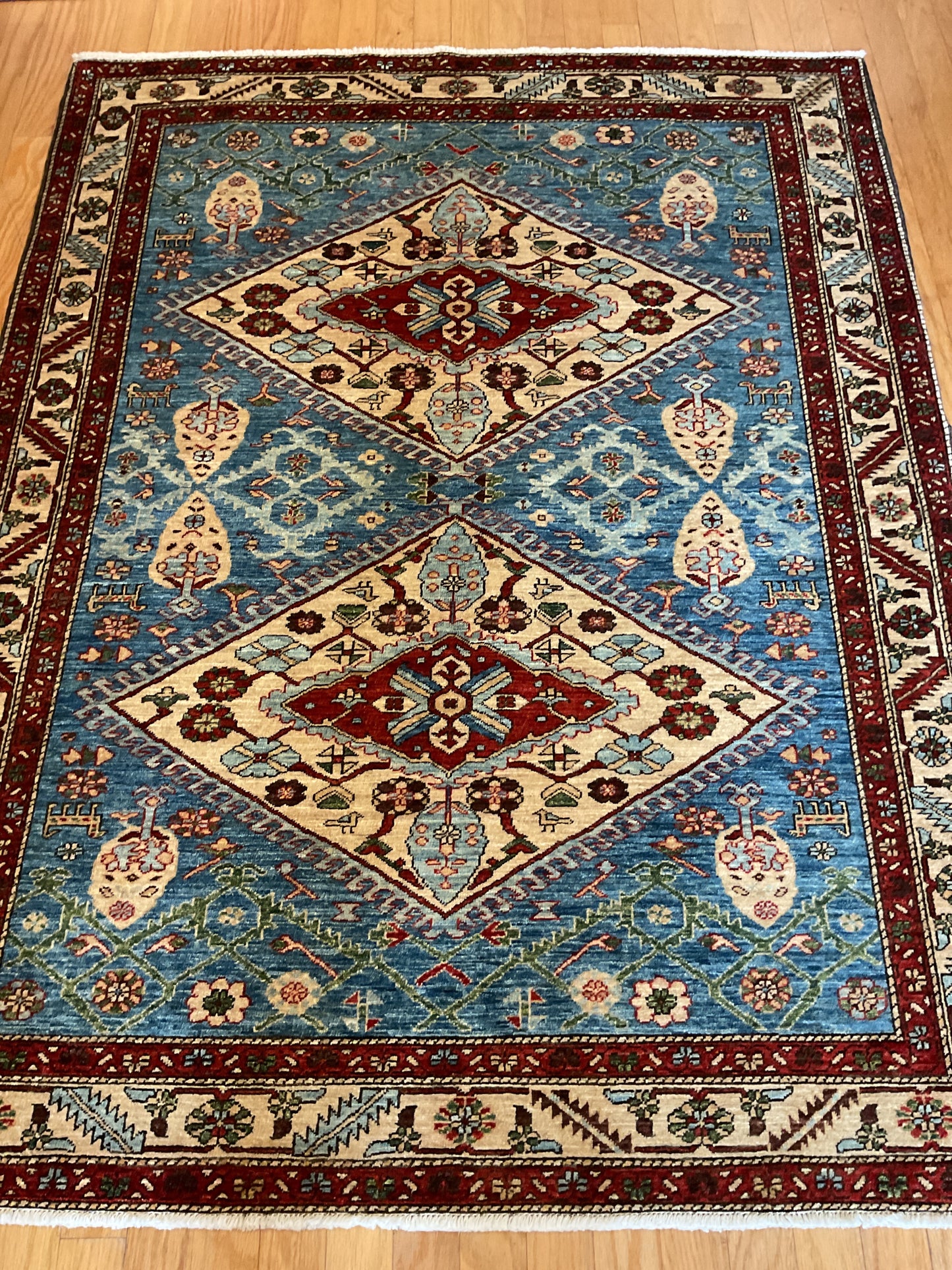 Pakistan Heriz - 5.1x6.7 - 30378