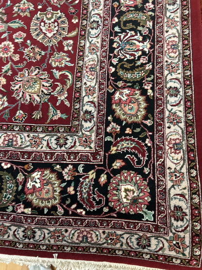 Sino Mashad Rug, 9' x 12', in beige, black, burgundy and ivory - photo 3