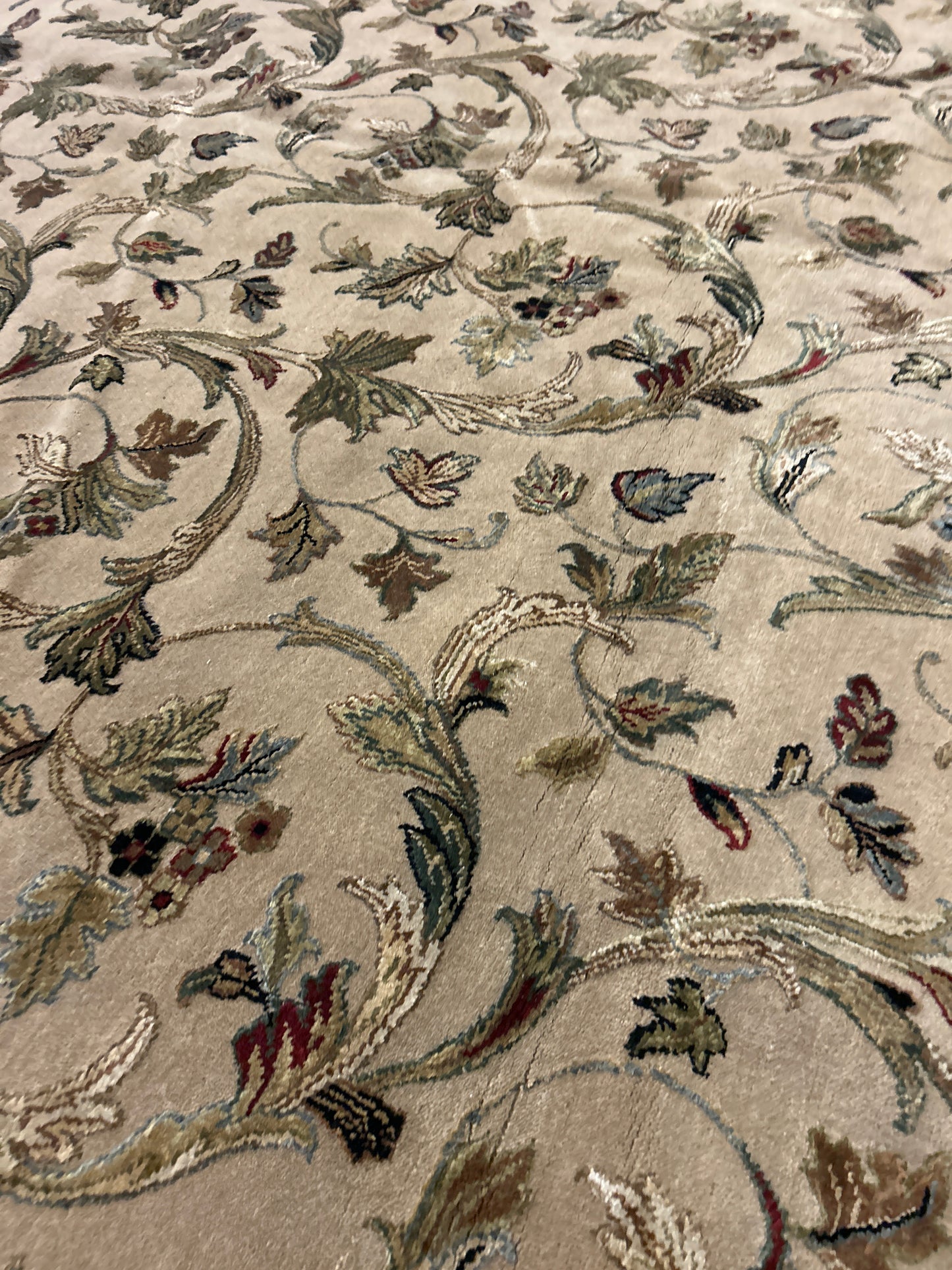 Indian Agra Jaipur W/silk - 12.0x15.0 - P6332