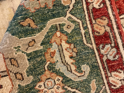 Pakistani Serapi Rug, 8' x 10'1", in beige, green, ivory and red - photo 3