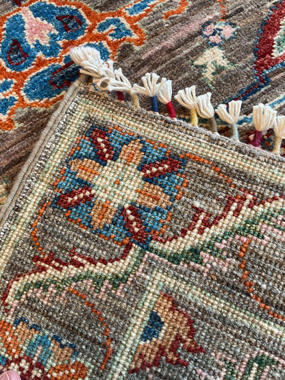 Afghan Bidjar Runner, 2'8" x 9'7", in blue, brown, ivory and orange - photo 4
