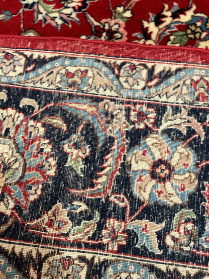 Sino Kashan Rug, 6' x 9', in ivory, navy, red and teal - photo 4