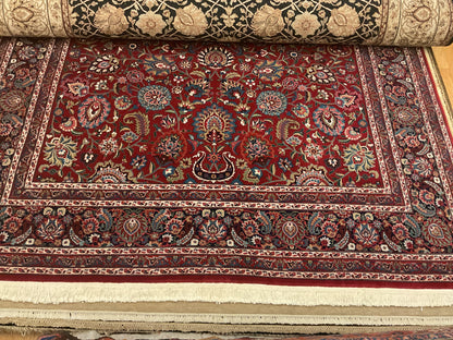 Sino Mashad Rug, 8'10" x 11'10", in black, blue, green and ivory - photo 2