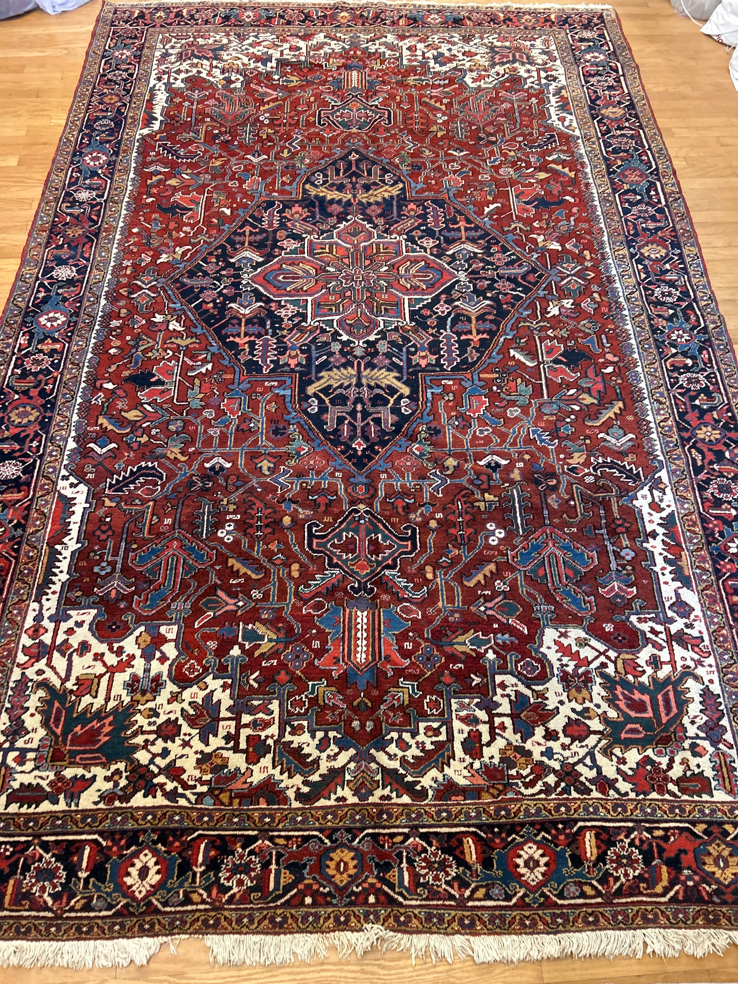 Persian Heriz - 9.2x13.8 - 21199