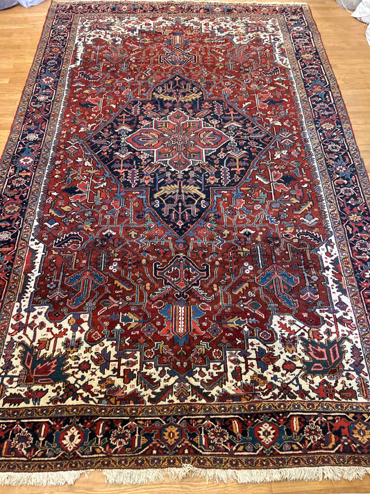 Persian Heriz - 9.2x13.8 - 21199