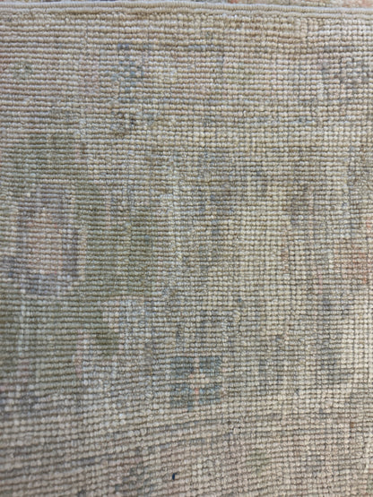 Pakistani Oushak Rug, 5'11" x 9'1", in beige, blue, green and pink - photo 3