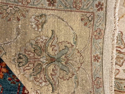 Indian Agra Jaipur Rug, 7'10" x 9'10", in beige, gold and ivory - photo 4