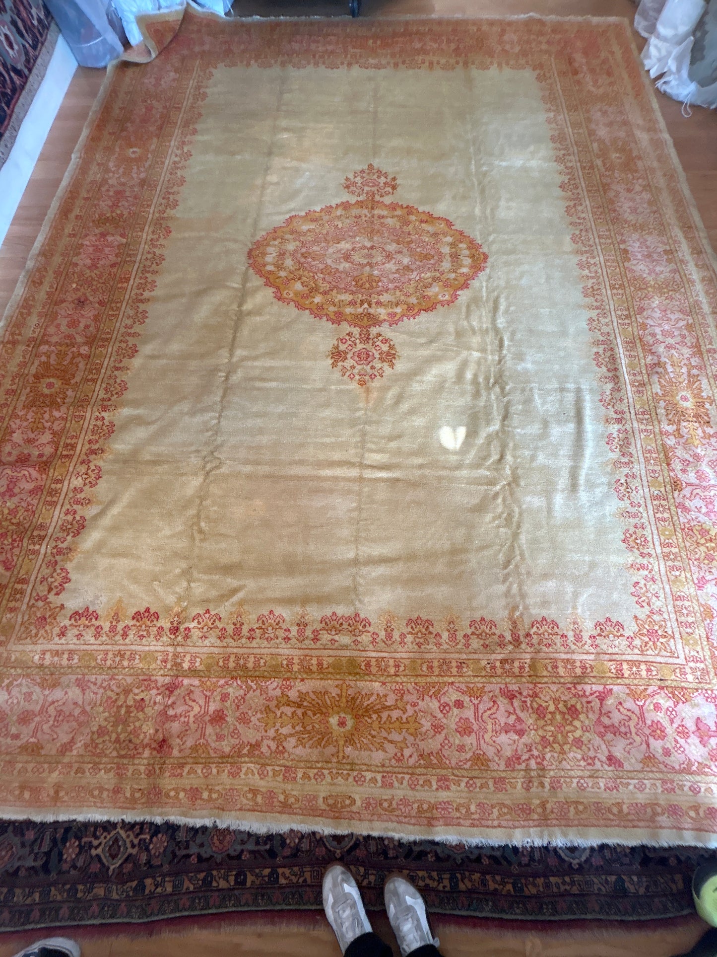 Turkish Oushak - 11.7x15.3 - 11994Haley