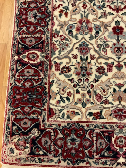Sino Yazd Runner, 2'7" x 9', in burgundy, ivory, navy and pink - photo 2