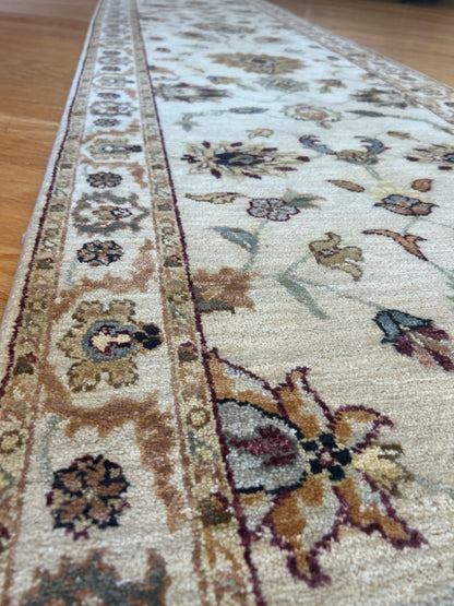 Indian Peshawar Runner, 2'6" x 16', in beige, brown and ivory - photo 5