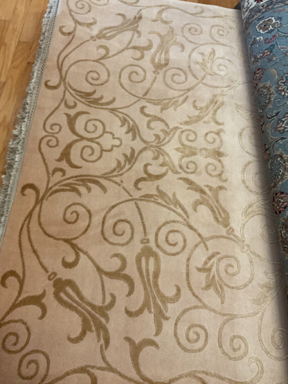 Tibetan Modern Rug with Silk, 6' x 9', in beige, ivory and tan - photo 2