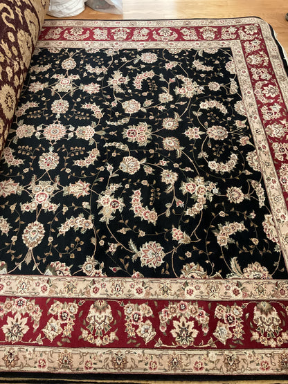 Sino Tabriz Rug, 8' x 10', in beige, black, ivory and red - photo 4
